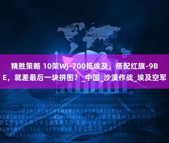 精胜策略 10架WJ-700抵埃及，搭配红旗-9BE，就差最后一块拼图？_中国_沙漠作战_埃及空军