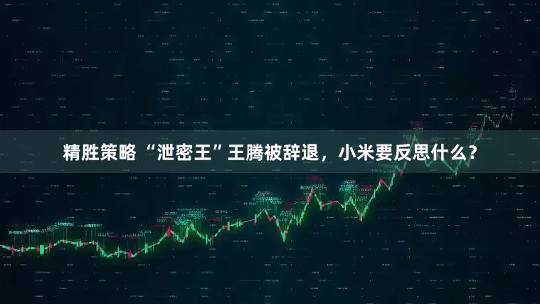 精胜策略 “泄密王”王腾被辞退，小米要反思什么？