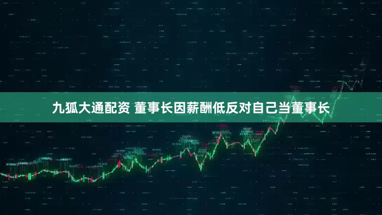 九狐大通配资 董事长因薪酬低反对自己当董事长